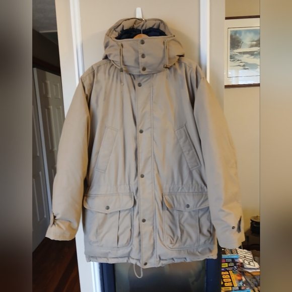 Lands' End Goose Down Parka Jacket Mens Size Large 42-44 - Picture 2 of 10